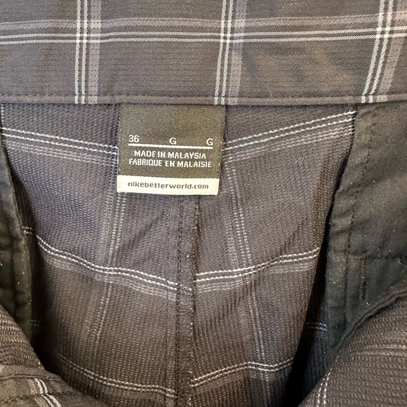 Nike Dri Fit Flat Front Plaid Golf Shorts Men’s Size 36 - Picture 3 of 6